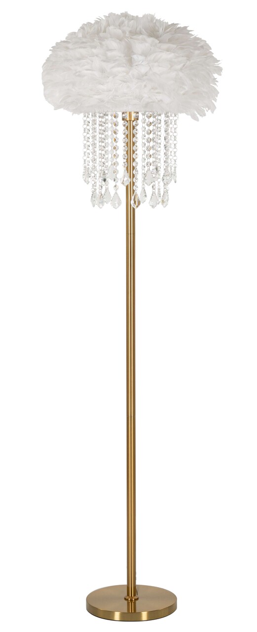 Lampadar Diamon, Mauro Ferretti, 1 x E27, 40W, 40x165 cm, fier, alb/auriu - imagine 7